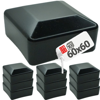 Nasadka na słupek 60x60 "NSK60" czarna (10 szt.)