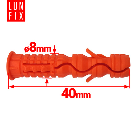Koszulka kołka rozporowego 8x40mm 250szt.