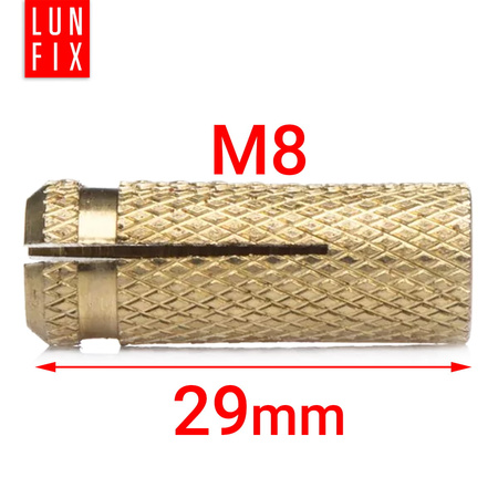 Tuleja mosiężna M08 rozporowa (10szt.)