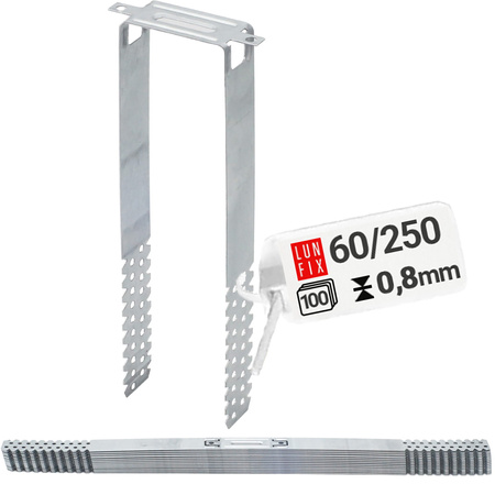 Wieszak płaski 60/250 0,8 mm (100szt)