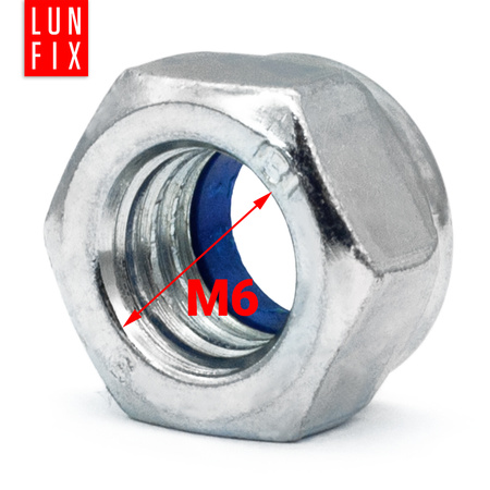 Nakrętka samokontrująca M6 DIN985 ocynkowana 5kg