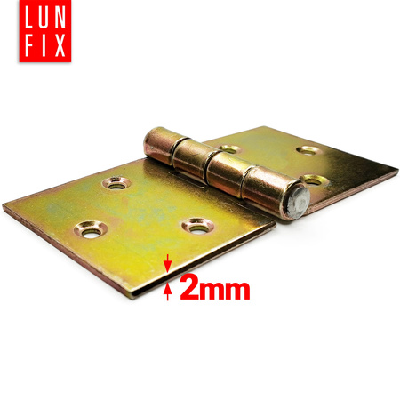 Zawias budowlany 100x50x2,0 mm prosty ocynkowany ZB10 2szt.