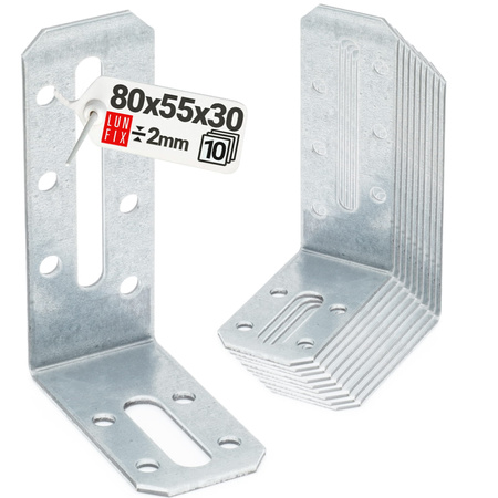 Kątownik regulowany dwustronny KRD3 80x55x30x2 mm 10szt.