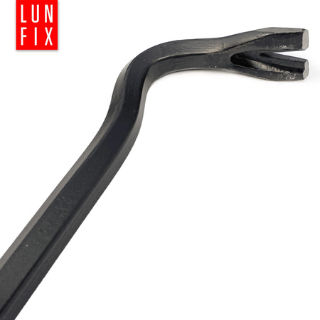 Łom zagięty wzmocniony 900x29x15 mm