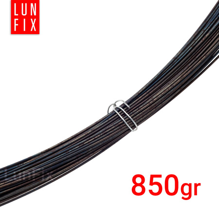 Drut czarny zarzony (miekki) d/1.2mm 100m (1rol.)