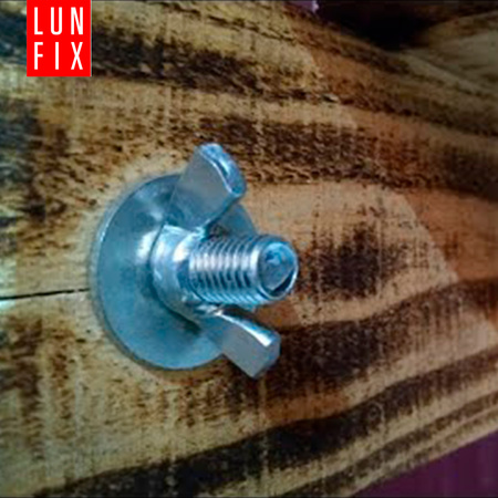 Nakrętka motylkowa M4 DIN315 ocynkowana 10szt.