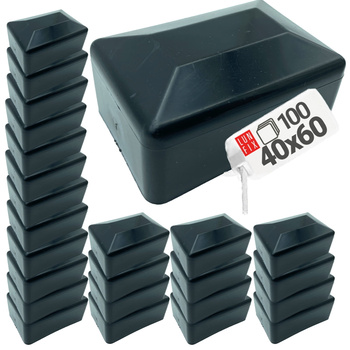 Nasadka na słupek 40X60 "NSP40X60" czarn (100szt)