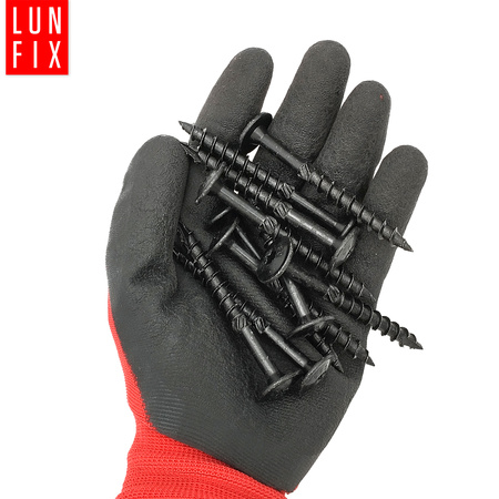 Wkręt talerzowy czarny 8x80 ozdobny ocynkowany 10szt.