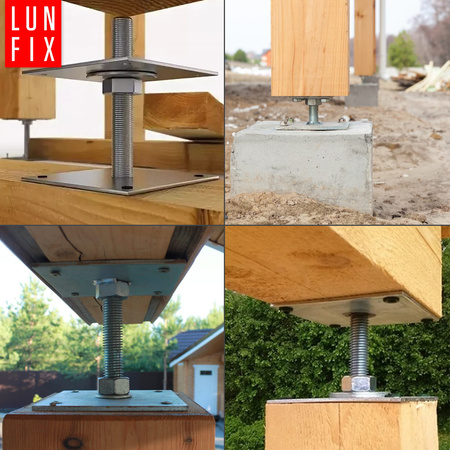 PSR2 Podstawa slupa reg gwint 110x110x250 (1szt.)