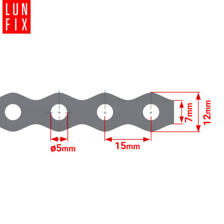 Taśma montażowa 12x0,7 TM12 opak. 25mb