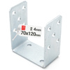 Podstawa słupa typu U 70x120mm kotwa do przykręcania
