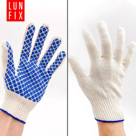 Rękawice bawelniane wzor "szachy" 677137 (1szt.)