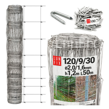 Siatka lesna 120/9/30 50mb h1,2+SKOBLE 100s (1kpl)