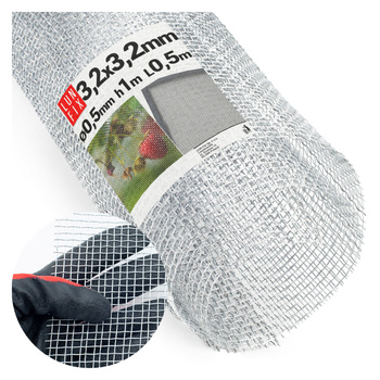 Siatka tkana ocynk 3,2x3,2 fi 0,5  h1,0 (0,5m2)