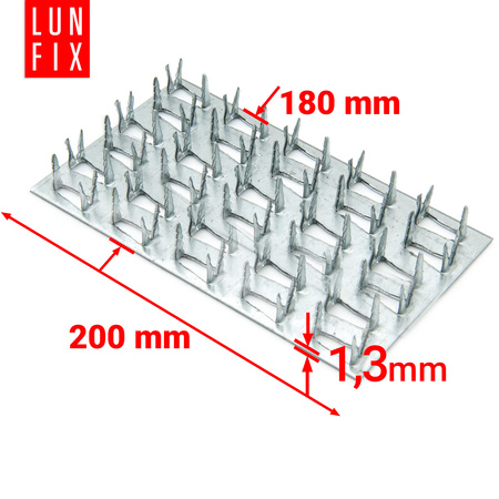 Płytka kolczasta 180x200 10szt.