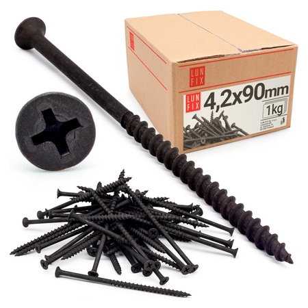 Wkret 010 do płyt g-k drew 4,2x090 (1kg)