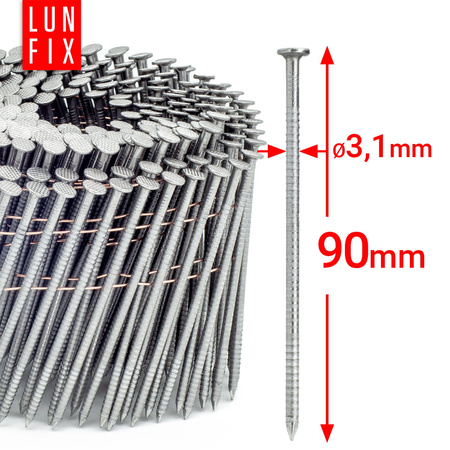 Gwozdzie drut 16st piersc 3,1x90 3600szt (1op)