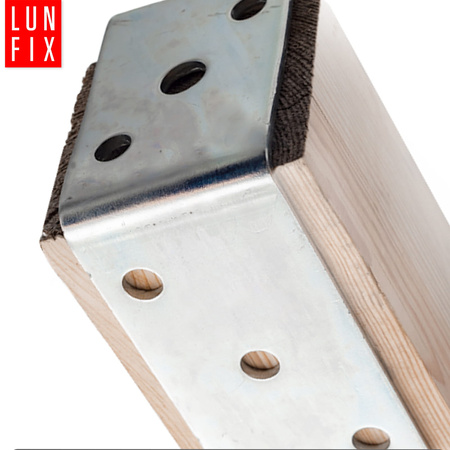 Podstawa słupa typu U 100x120mm kotwa do przykręcania