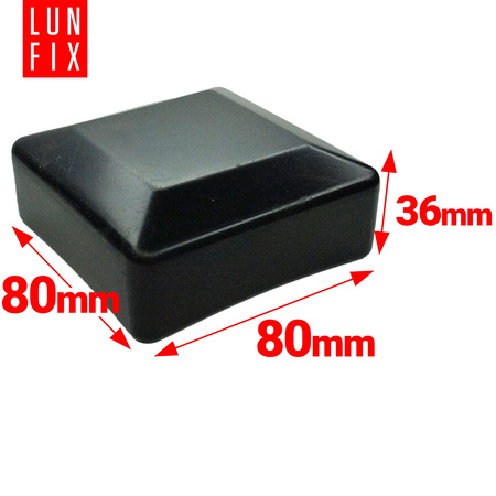 Nasadka na słupek 80x80 "NSK80" czarna (1szt.)