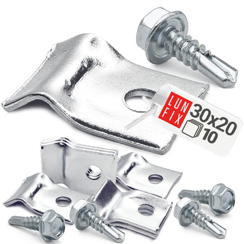 Przelotka blaszkowa uchwyt drutu paneli 5,5x19 ocynk.10szt.