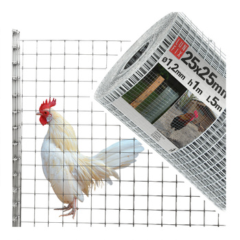 Siatka zgrzew 25*25 fi 1,2mm ocynk h1,0m (5mb)