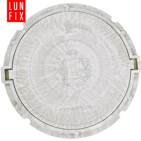 Właz do studni, klapa, pokrywa, studzienka, do szamba, DN 600 mm, 60 cm, Szary A15 1,5t