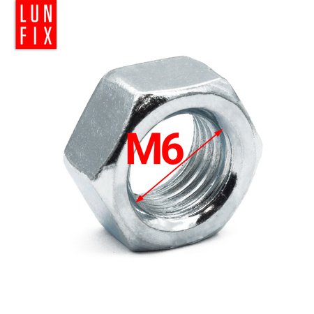 Nakrętka DIN 934 M06 kl 8 ocynk (5kg)