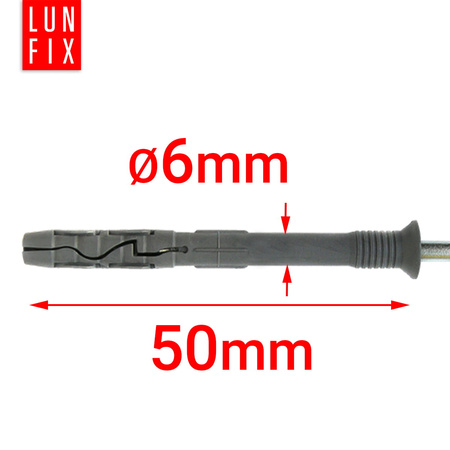 Mocowania listw tynk 100sz+kołki 6x50 100sz (1kpl)