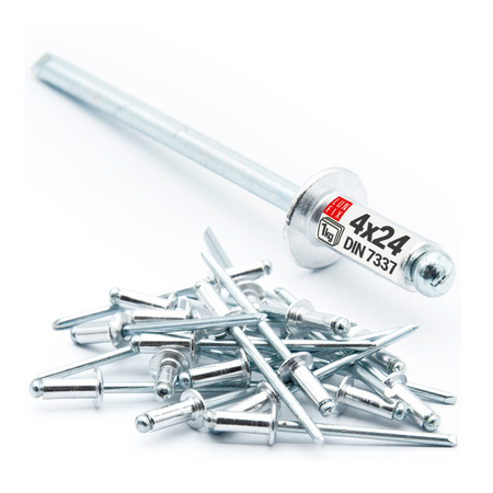 Nit alu stal zrywalny DIN7337 4x24 (1kg)
