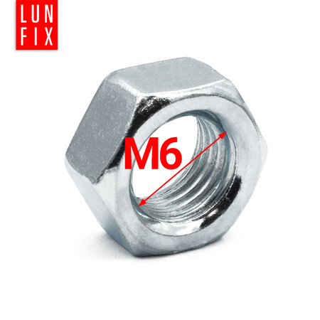 Nakrętka DIN 934 M06 kl 6 ocynk (5kg)