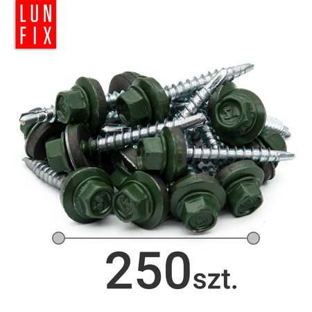 Wkręty farmerskie 4,8x55 samowiercące farmery zielone WFD 250szt.
