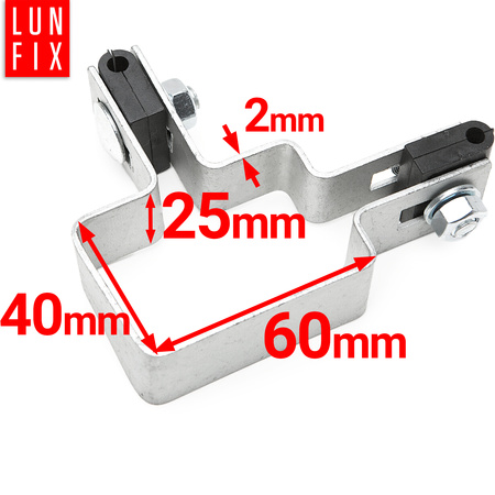Obejma 40x60 narozna ocynk komplet (1kpl.)