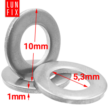 Podkładka okragla ocynk DIN125 M05 (1kg)