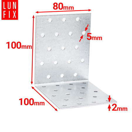 KM16 katownik montazowy 100x100x80x2,0 (20 szt.)