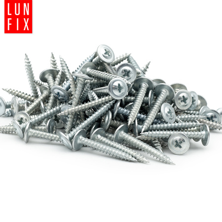 Wkręty samogwintujące 4,2x19mm z łbem podkładkowym do metalu WPC 100szt.