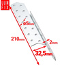 Lacznik krokwiowy 32,5x210 prawy (1szt.)