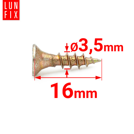 Wkręty uniwersalne 3,5x16 hartowane ocynkowane KDH 1kg