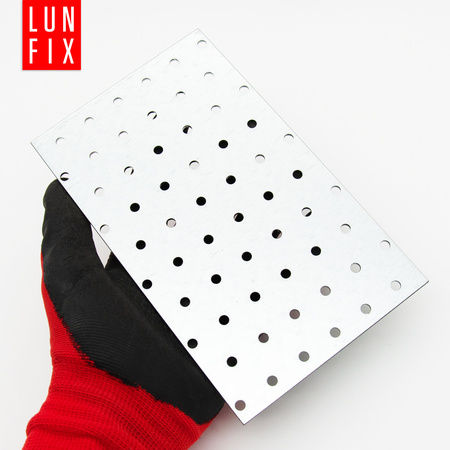 Łącznik płaski płytka perforowana 120x200 mm ocynk 10 szt.