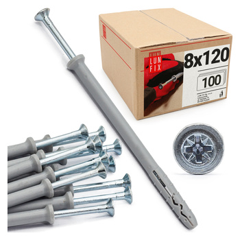 Kołki STOŻ szybkiego montażu 08x120 (100szt) (1op)