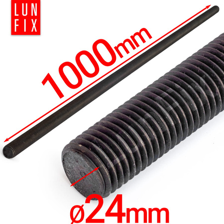 Pręt gwint. 10.9 czarny M24x1000 (1szt.)
