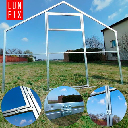 Konstr. stal. LUN FIX GARDEN 2,8x10m 20x40mm