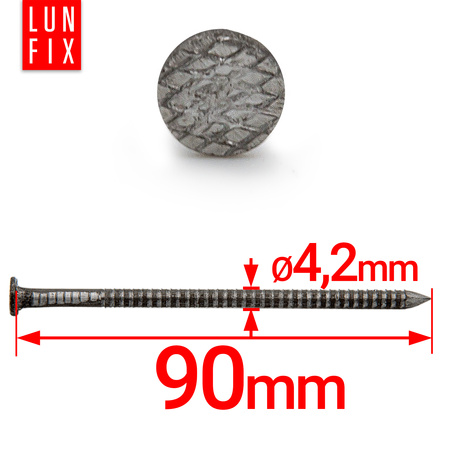 Gwoździe pierścieniowe 4,2x90 (5kg)