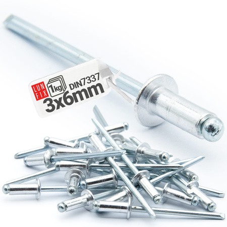 Nit alu stal zrywalny DIN7337 3x06 (1kg)