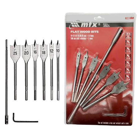 Wiertło drew pióro 6szt 10-25 przed 704069 (1op)