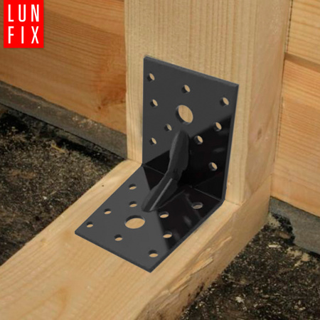 Kątownik z przetłoczeniem czarny 70x70x55x2 10szt.