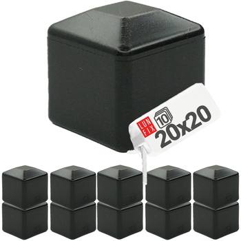 Nasadka na slupek 20x20 "NSK20" czarna (1szt.)