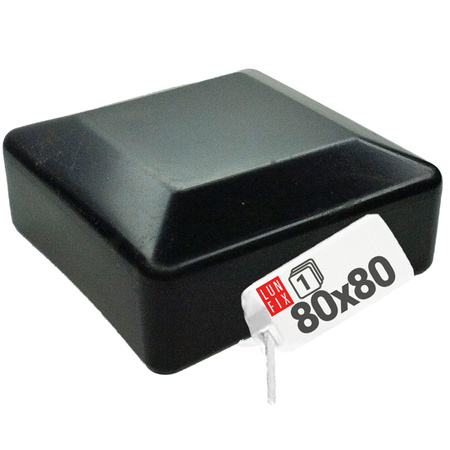 Nasadka na słupek 80x80 "NSK80" czarna (1szt.)
