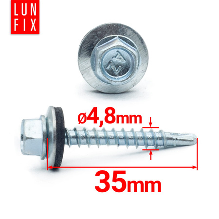 Wkret sam EPDM 4,8x35 ocynk (250szt)