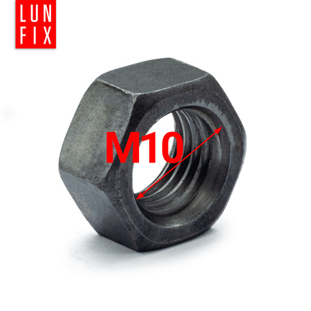 Nakrętka sześciokątna M10 DIN 934 klasa 6 czarna 1kg