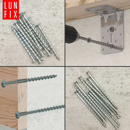 Wkręty do gazobetonu 8x160 łeb talerzowy z gniazdem TX30  50szt.